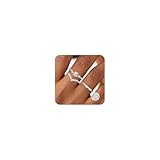 Maynor 3 Stück Ringe Silber 925 Damen Ring Frauen Cubic Zirkonia Verlobungsring Damen Verstellbare Statement Ring Damen Stapelbare Daumenring Fingerring Set Schmuck